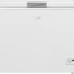 Congelador horizontal - Beko HSM30031, 298 l, 86 cm, SuperFreeze, Blanco