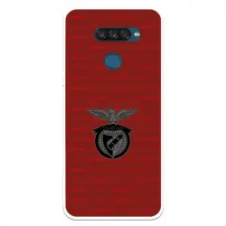 Funda Para Lg K50s Del Escudo Fondo Granate - Licencia Oficial Benfica
