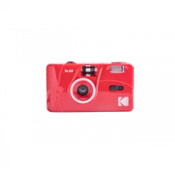 Kodak Da00237 - Kodak M38-35mm Cámara Recargable, Lente De Alta Calidad, Flash Incorporado, Batería Aa - Rojo