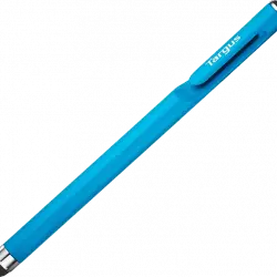 Lápiz óptico - Targus AMM16502AMGL, Antimicrobiano, Táctil, Clip de bolsillo, Para tablets y smartphones, Azul