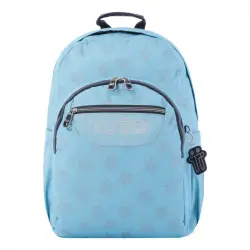 Mochila Escolar Totto Adaptable A Carro Azul Y Estrellas Acuareles Azul