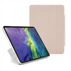 Pipetto London Origami 4 Imantado Funda para iPad Pro 12.9 (3/4/5/6 Gen) Rosa