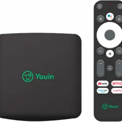 Reproductor multimedia - Youin You-Box EN1040K, AndroidTV 10, 4K UHD, 8GB, Chromecast, Dual Band, HDMI, Negro