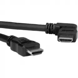 Roline Cable HDMI Alta Velocidad con Ethernet Ángulo Derecho Macho/Macho 3m Negro