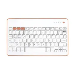 Teclado Bluetooth SilverHT Wireless KB Blanco -  Melocotón