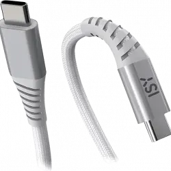 Cable USB - ISY ICN-5000-WT-CC, De USB-C a USB-C, 2 m, Blanco