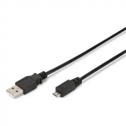 Digitus Cable de Conexión USB Tipo A-Micro USB 1m Negro
