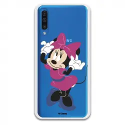Funda Oficial de Disney Minnie Rosa Clásicos Disney para Samsung Galaxy A50