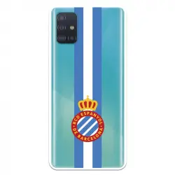 Funda Para Samsung Galaxy A51 Del Rcd Espanyol Escudo Albiceleste Escudo Albiceleste - Licencia Oficial Rcd Espanyol