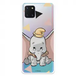 Funda Para Samsung Galaxy A81 Oficial De Disney Dumbo Silueta Transparente - Dumbo