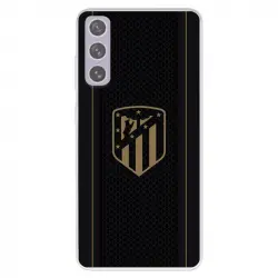 Funda Para Samsung Galaxy S21 Fe Licencia Oficial Atlético De Madrid Escudo Dorado Fondo Negro