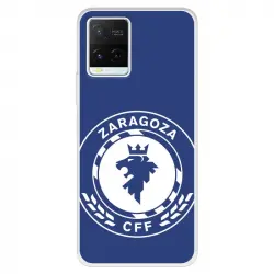 Funda Para Vivo Y21s Del Zaragoza Cf Femenino Escudo Grande Fondo Azul - Licencia Oficial Zaragoza Cf Femenino