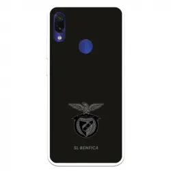 Funda Para Xiaomi Redmi Note 7 Del Escudo Fondo Negro - Licencia Oficial Benfica