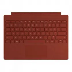 Microsoft Type Cover Signature Rojo Amapola Funda con Teclado para Surface Pro