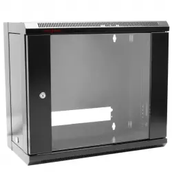 RackMatic SOHORack DIY Armario Rack Mural 19" 9U 570x300x520mm Negro