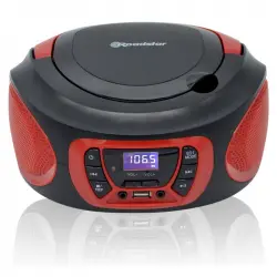Roadstar CDR-365U/RD Radio CD Digital Portátil USB/AUX Rojo