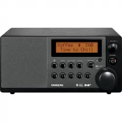 Sangean DDR-31+ Radio de Sobremesa con Carcasa de Madera DAB+ Negro