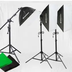 Set de iluminación Diurna/Fondos de estudio Bresser BR-2105 2925W