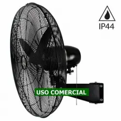 Ventilador De Pared Casafan 307510 Wm3 Wall Eco Negro Mate