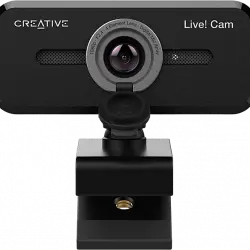 Webcam - Creative Live! Cam Sync 1080p V2, FHD, Gran Angular, AutoMute, Cancelación de Ruido, Micrófono, Negro