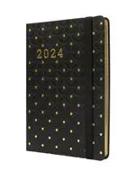 Agenda anual 2024 Finocam A6 Flexi Joy F4 semana vista horizontal Dotts