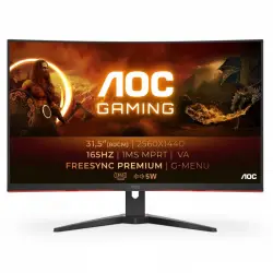 AOC CQ32G2SE 31.5" LED QuadHD 165Hz FreeSync Premium Curva