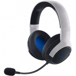 Auriculares gaming - Razer Kaira, De diadema, Inalámbricos, Bluetooth, Para PS5, Micrófono, Blanco