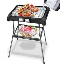 Barbacoa Eléctrica Con Patas, Grill Sin Humo, 2000w Aigostar Lava Pro