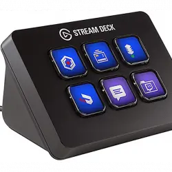 Capturadora de vídeo - Elgato Stream Deck, Mini Controlador, 6 teclas LCD personalizables, Negro