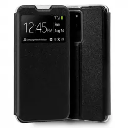 Cool Funda Flip Cover Liso Negro para Samsung Galaxy S20 Ultra