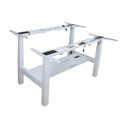 Equip Estructura para Mesa Eléctrica Elevable Doble Ajustable en Altura Blanca