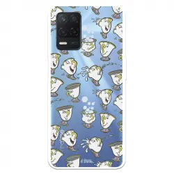 Funda Para Realme 8 5g Oficial De Disney Chip Potts Siluetas - La Bella Y La Bestia