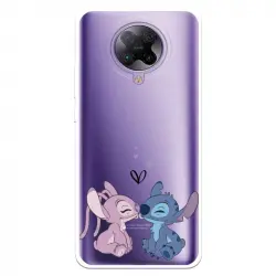 Funda Para Xiaomi Redmi K30 Pro Oficial De Disney Angel & Stitch Beso - Lilo & Stitch