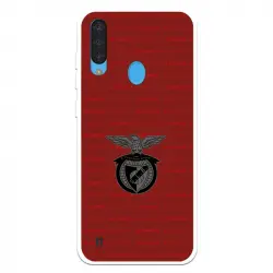 Funda Para Zte Blade A7 2020 Del Escudo Fondo Granate - Licencia Oficial Benfica