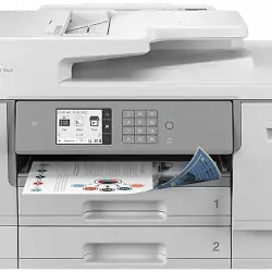 Impresora multifunción - Brother MFC-J6955DW, Color/ Blanco y negro, Velocidad 30ppm, Apps, WiFi, Gris
