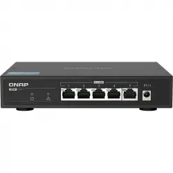 Qnap QSW-1105-5T Switch No Gestionado 5 Puertos Gigabit Ethernet Negro