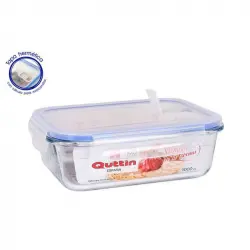Recipiente de cristal con tapa Quttin