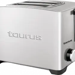 Tostadora - Taurus MyToast II Legend, 850 W, 3 funciones: descongelar, recalentar y cancelarr, 2 Ranuras, Inox
