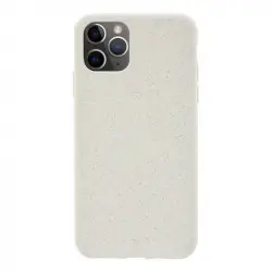 4-OK Funda Ecológica Biodegradable Blanca para IPhone 11 Pro Max