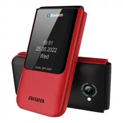 Aiwa FP-24RD Teléfono para Personas Mayores Rojo Libre