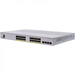 Cisco CBS350-24P-4X-EU Switch de Red 24 Puertos GE PoE 4 x SFP+ de 10 G Plata