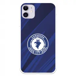 Funda Para Iphone 11 Del Zaragoza Cf Femenino Escudo Fondo Azul-negro - Licencia Oficial Zaragoza Cf Femenino