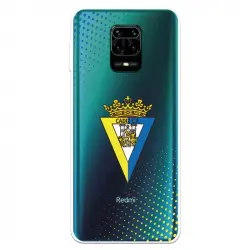 Funda Para Xiaomi Redmi Note 9s Del Cádiz Escudo Transparente - Licencia Oficial Cádiz Cf