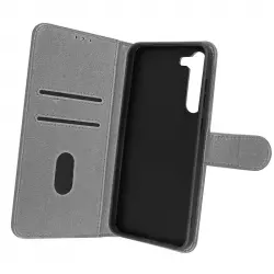 Funda Samsung Galaxy S23 Plus Tarjetero Soporte Vídeo Gris