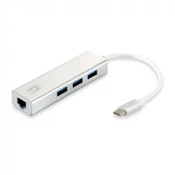 Level One Adaptador de Red Gigabit USB-C + HUB USB 3.2