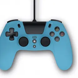 Mando - Gioteck VX4, Para PS4 o PC, Con cable, Ergonómico, Azul