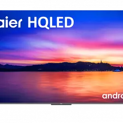 TV HQLED 65"- Haier P8 Series H65P800UG, UHD 4K, Smart (Android 11), HDR Dolby Atmos-Vision, Diseño metálico, Control por Voz, Negro