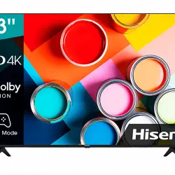 TV LED 43" - Hisense 43A6BG, 4K UHD, Smart TV, Control por voz, HDR 10, HLG, Dolby Vision y Audio, TUV, Negro