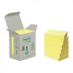 Bloc De Notas Adhesivas Quita Y Pon Recicladas En Torre Post-it 38 X 51 Mm 24 Blocs 653 Reciclado