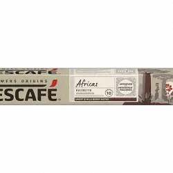Cápsulas monodosis - Nescafé Africas Ristretto, Arábica , Notas dulces a frutos rojos, 10 cápsulas